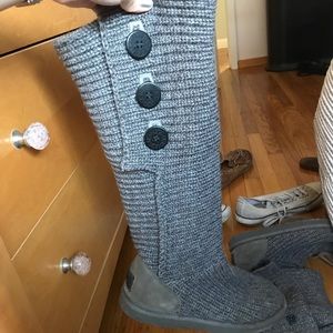 Grey Knit Ugg Boots